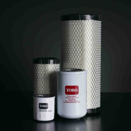 Genuine Toro filters air and oil filters customers can ensure consistent performance over the tough months and make sure the machines are ready to go come spring.