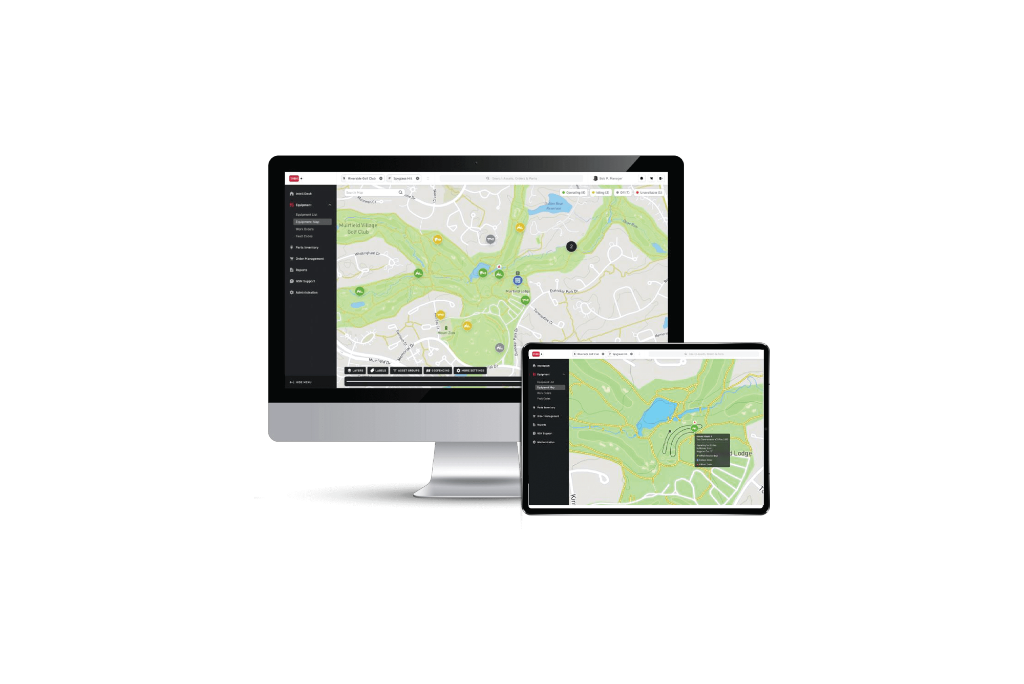 Toro Intelli360 golf course management software.