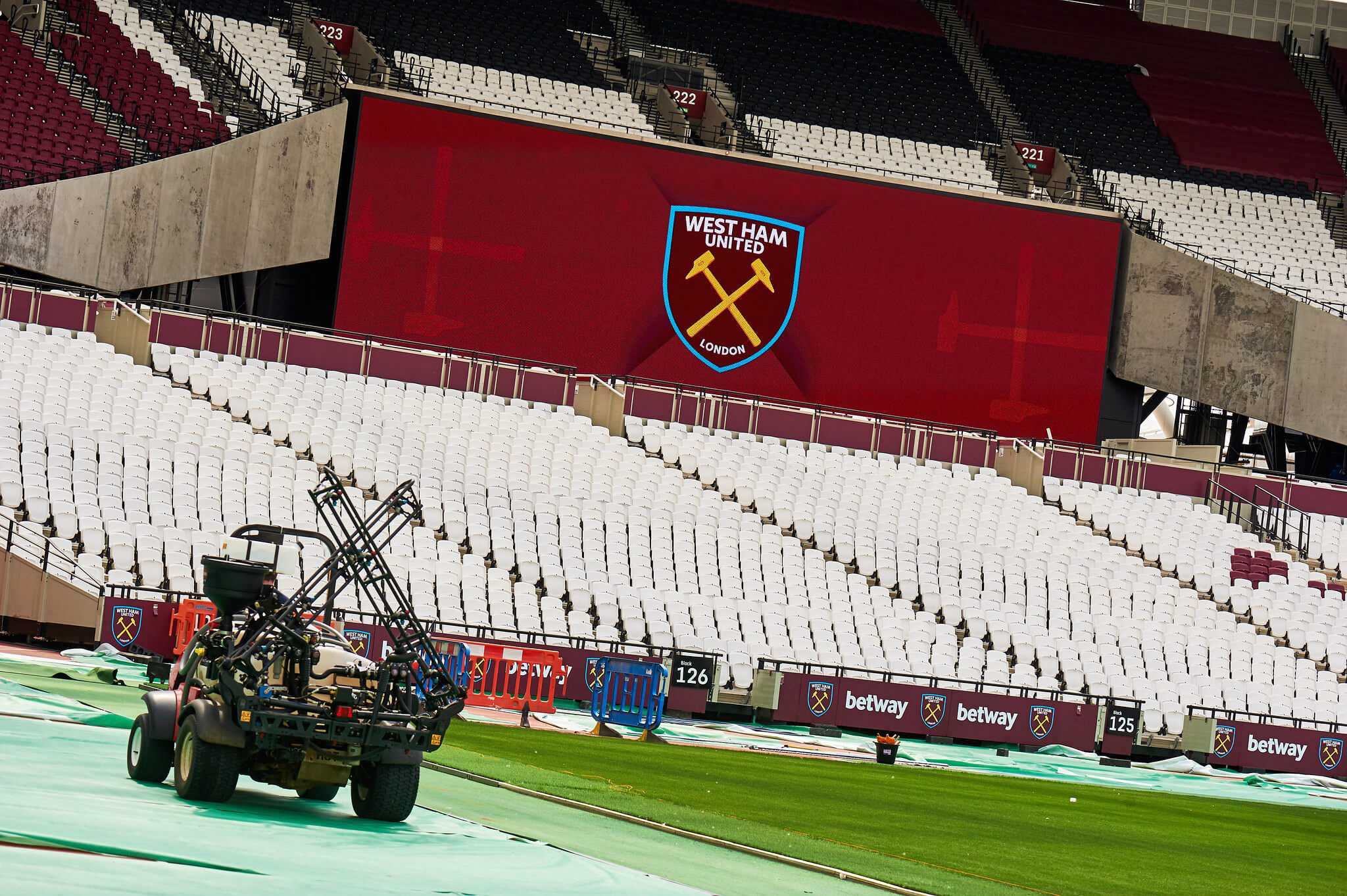Toro MultiPro sprayer at London Stadium