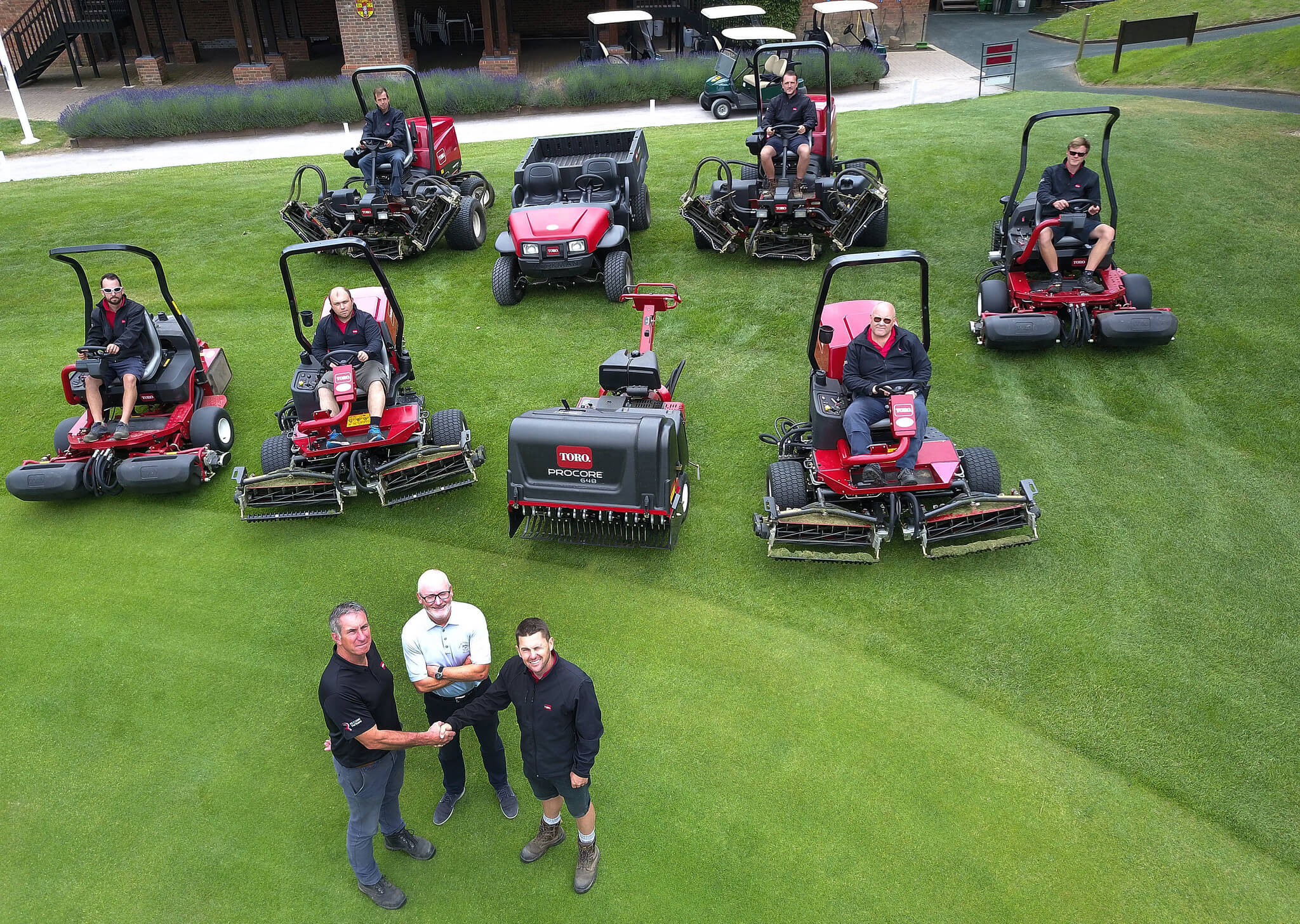 The new Toro fleet of machinery at Rochester and Cobham Park Golf Club
