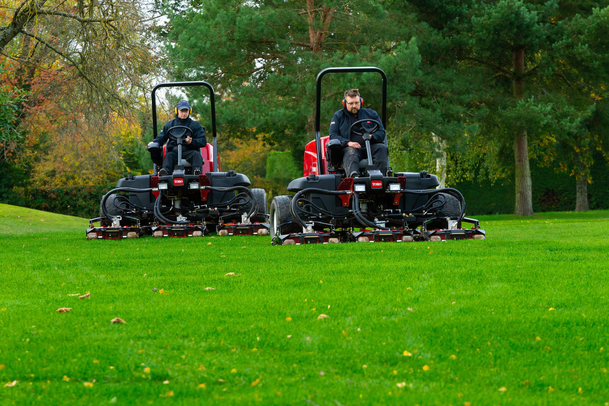 Toro machinery on the greens at Badgemore Park Golf Club