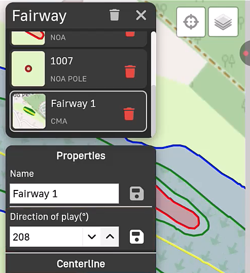 Mapping overview for a Toro Greensmaster eTriFlex 3360 with GeoLink Mow on the GeoLink Mow supervisory map.