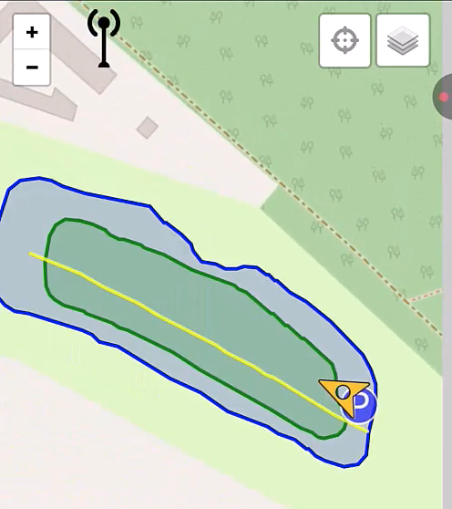 Mapping overview for a Toro Greensmaster eTriFlex 3360 with GeoLink Mow on the GeoLink Mow supervisory map.