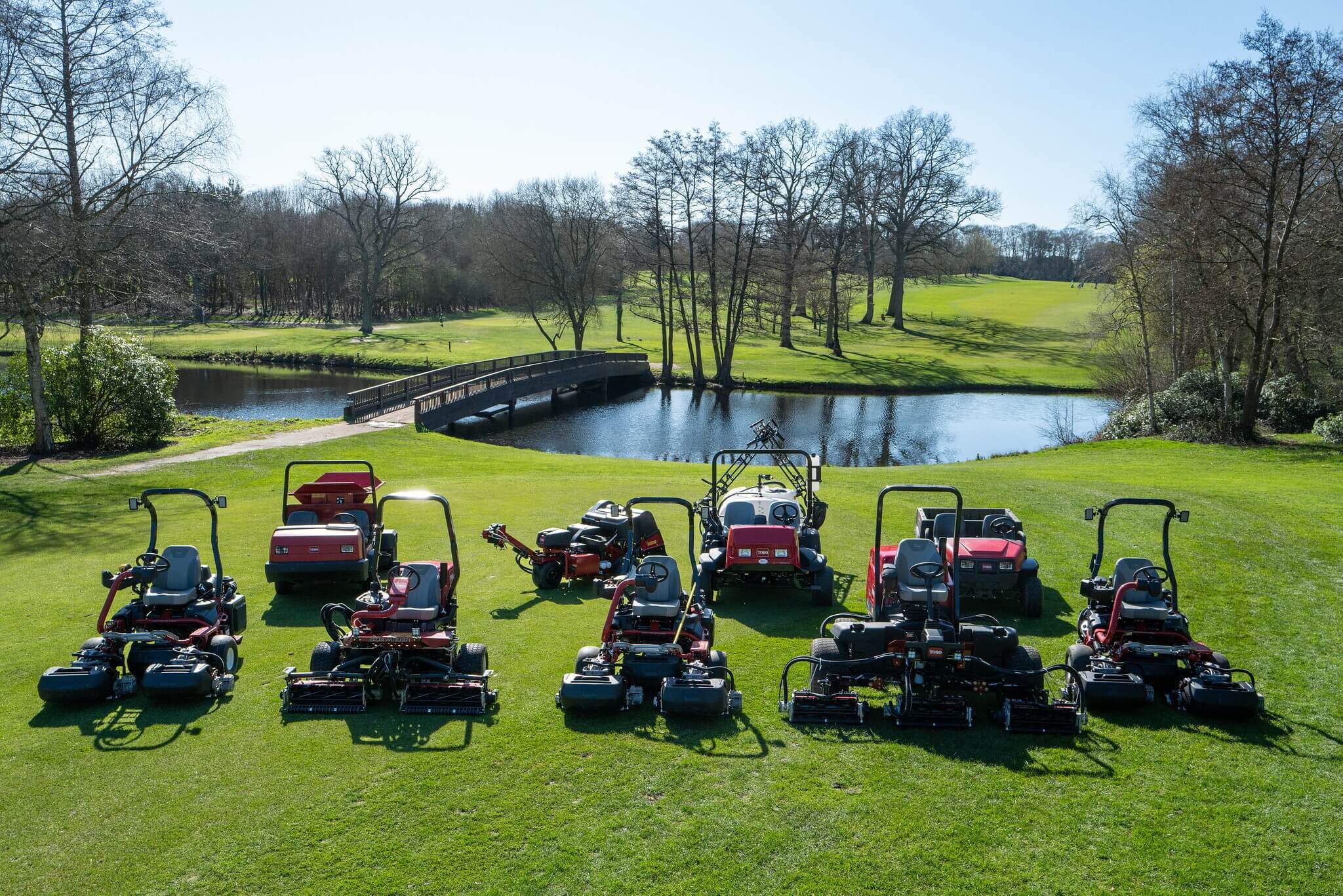 A new fleet of Toro machinery at Maidenhead Golf Club.