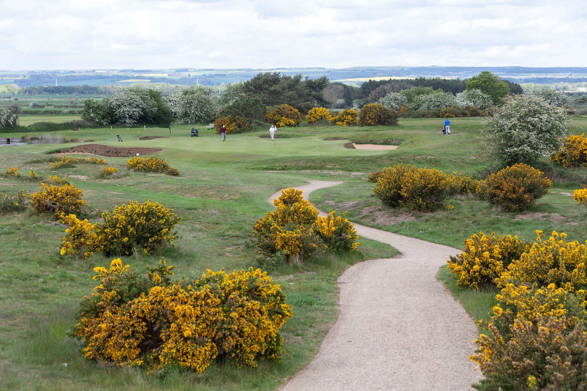 The inland links course at Ganton Golf Club.