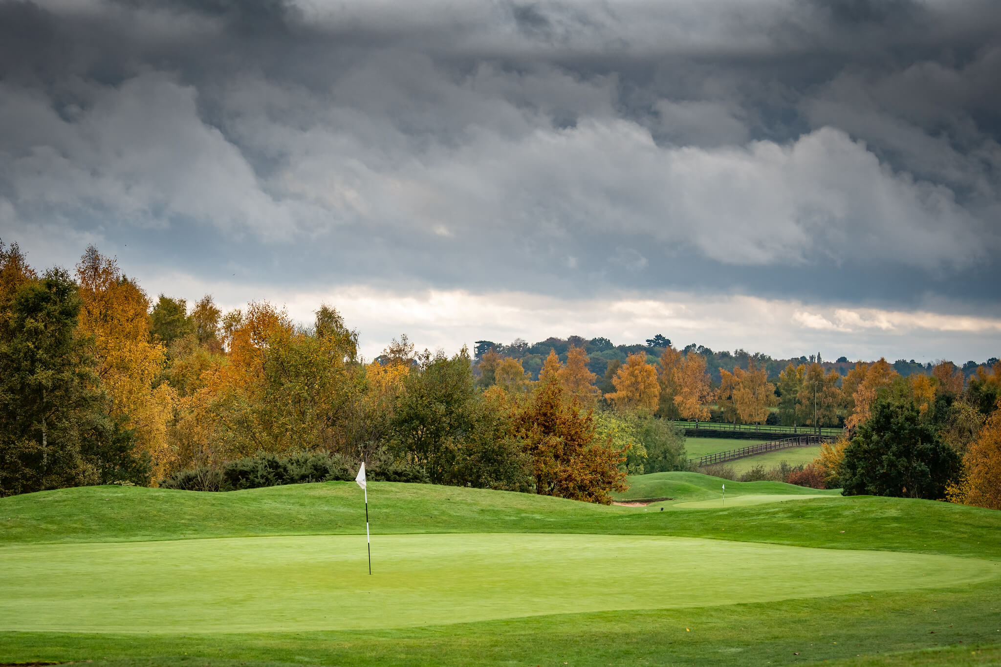Golf course in Autumn.