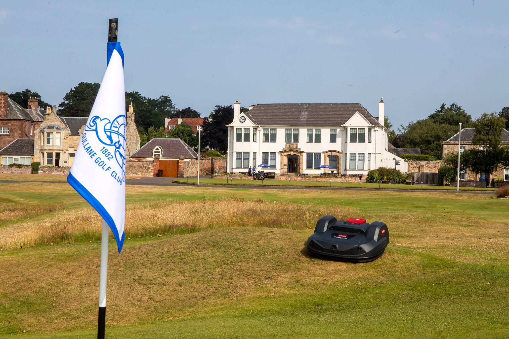 A Toro Turf Pro 500 mower on Gullane Golf Course.