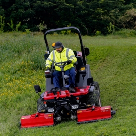 Scarborough Borough Council new fleet of Toro LT-F3000 triple flail mowers in action