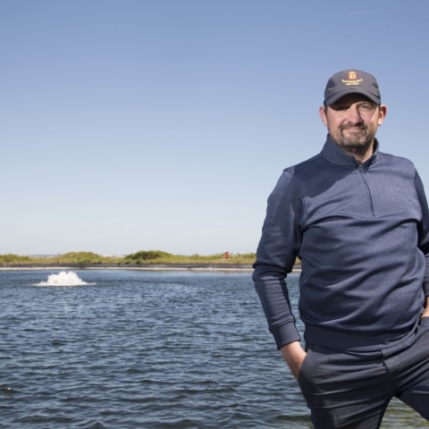 Course manager James Bledge has a seen a substantial difference in water quality in the club’s reservoir thanks to the Otterbine High Volume aerators.