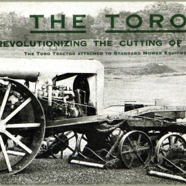 The industry’s first motorised fairway mower from Toro started a century of success in the golf industry.