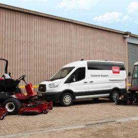 A new van for Toro distributor Lely Turfcare’s first service centre in Scotland.