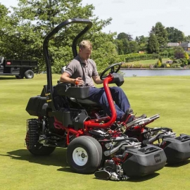The Greensmaster TriFlex Hybrid 3420 is part of the new fleet at the club helping to improve the playing surface