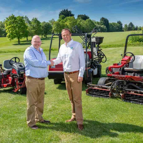 Simon Fritton, managing director, right, with Reesink’s Julian Copping.