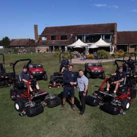 The Toro fleet of machines at The Drift Golf Club