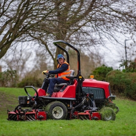 Toro’s T4240 high-output cylinder mower has proved to be a reliable part of FCC Environment’s maintenance fleet