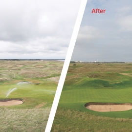 Royal St George’s Golf Club’s course having benefitted from a year of precise and accurate Toro irrigation.