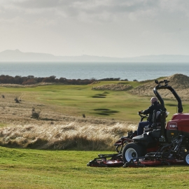 The Toro Groundsmaster 4700-D is one of a couple of machines used across all three of Gullane’s courses such is its productivity.