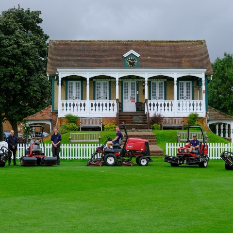 Just some of the Toro machinery keeping the grounds at Radley College in pristine condition.