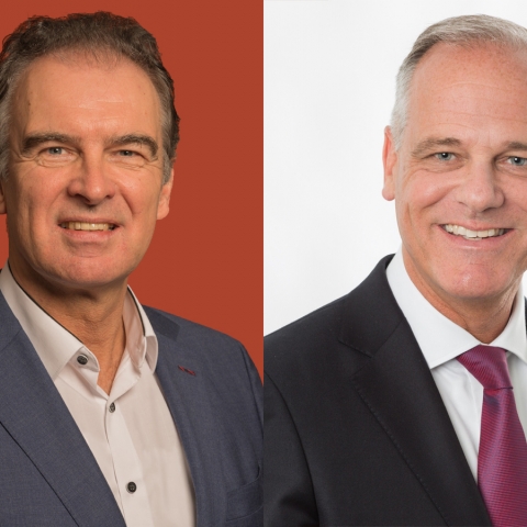 Gerrit van der Scheer, former Chief Executive Officer, and Boris Schoepplein, the new CEO of Royal Reesink.
