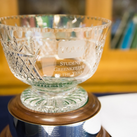 Another name will be added to the Toro Student Greenkeeper of the Year Award trophy this September.