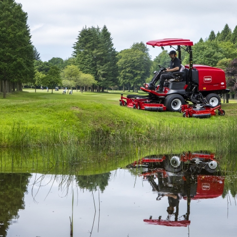 Toro’s Groundsmaster 4000-D at Downfield Golf Club.