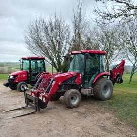 The club’s TYM T433 helps with construction and maintenance work, while the new T395 is primarily used for greens aeration.